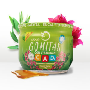 AJOLOGOMITAS MENTA, EUCALIPTO Y VITAMINAS A, D3 Y C FCO c/148 G GOMITA