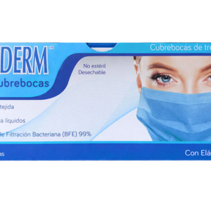 CUBREBOCAS TRICAPA AZUL c/50 PZA
