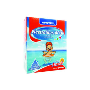 ELECTROLITOS APO NARANJA POLVO 28.3 G c/4 SOBRE