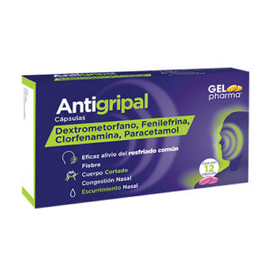 ANTIGRIPAL 15/5/2/250 MG c/12 CAP
