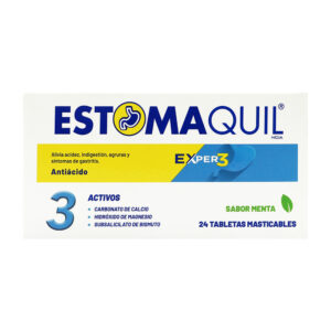 ESTOMAQUIL EXPER3 MENTA 400 MG/250 MG/150 MG c/24 TAB MAST