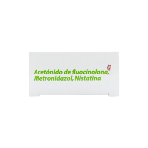 ACETONIDO DE FLUOCINOLONA, METRONIDAZOL, NISTATINA 0.5/500 MG/100000 U c/10 OVULO