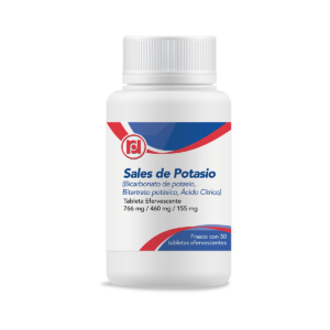 SALES DE POTASIO FCO 766/460/155 MG c/50 TAB EFERV