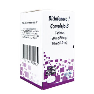 DICLOFENACO/COMPLEJO B 50/50/50/1 MG c/30 TAB