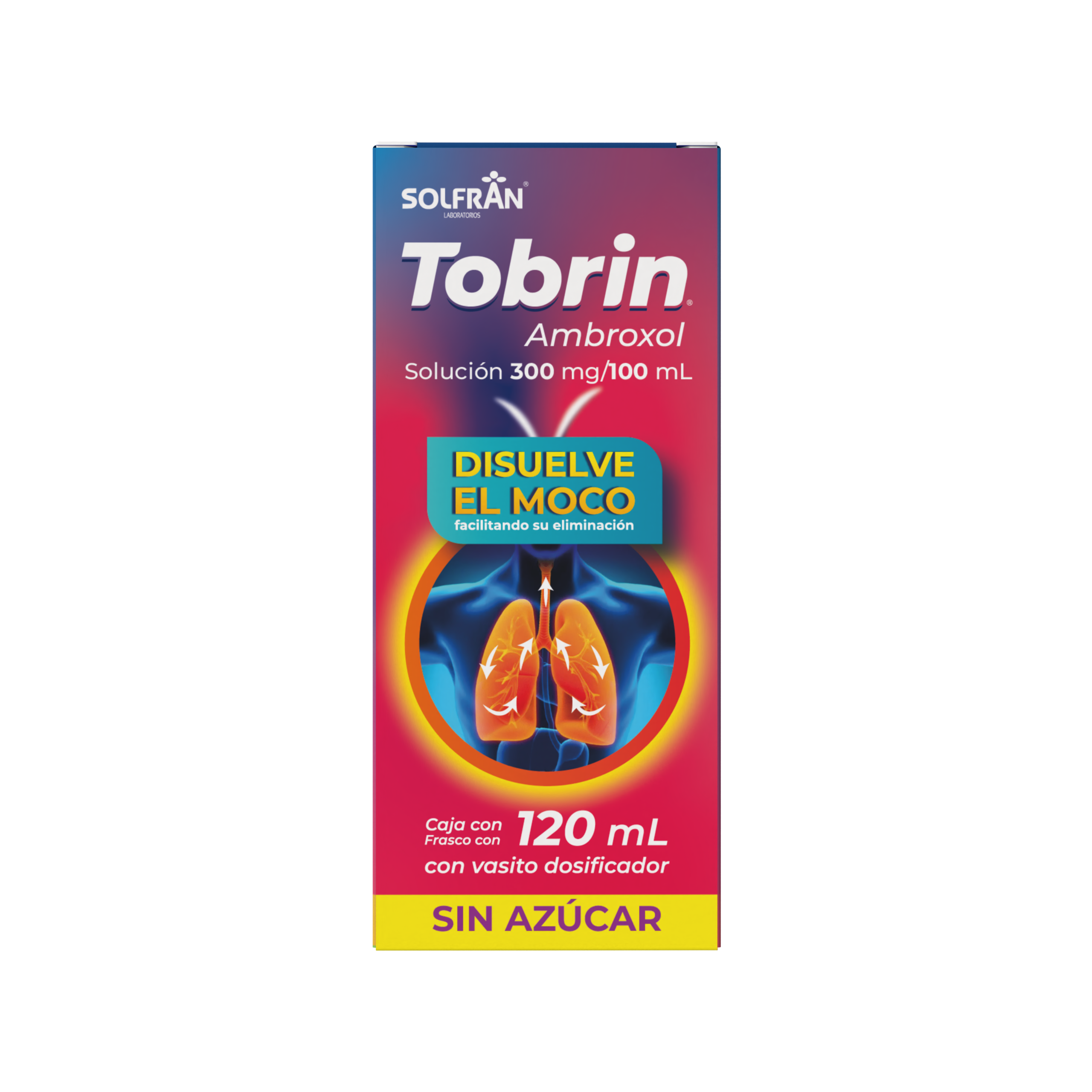 TOBRIN SOL FCO 300 MG/100 ML c/120 ML